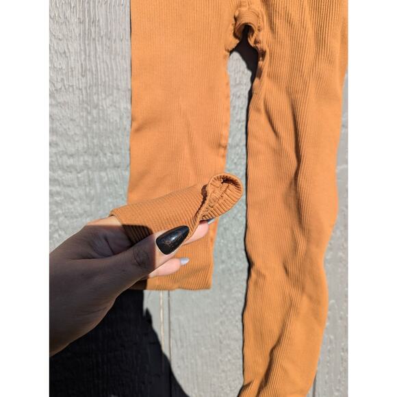 Intimately Free People Nude Tan Neutral leggings S Western compression yoga - Picture 3 of 5